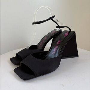 The Attico Piper Satin Heels Size 39